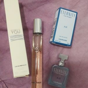 Armani and Calvin Klein small perfumes